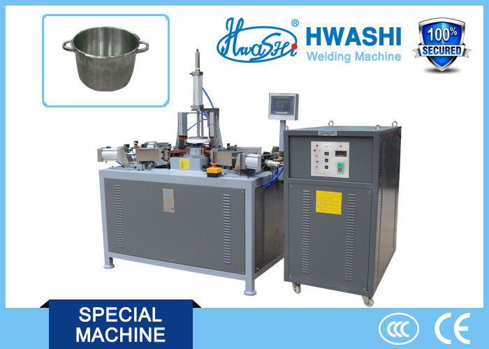 Machine de soudage par projection en acier inoxydable avec stockage d'énergie de 15 KVA, 8 000 J et pressurisation de 1 500 kg pour poignées de marmites à soupe