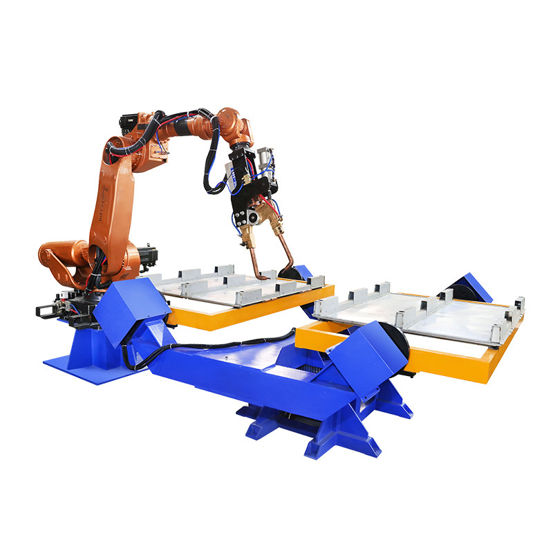 HWASHI Robots de soudage industriel 6 Dof bras robotique Deux ensembles de positionneur de rotation verticale à un axe