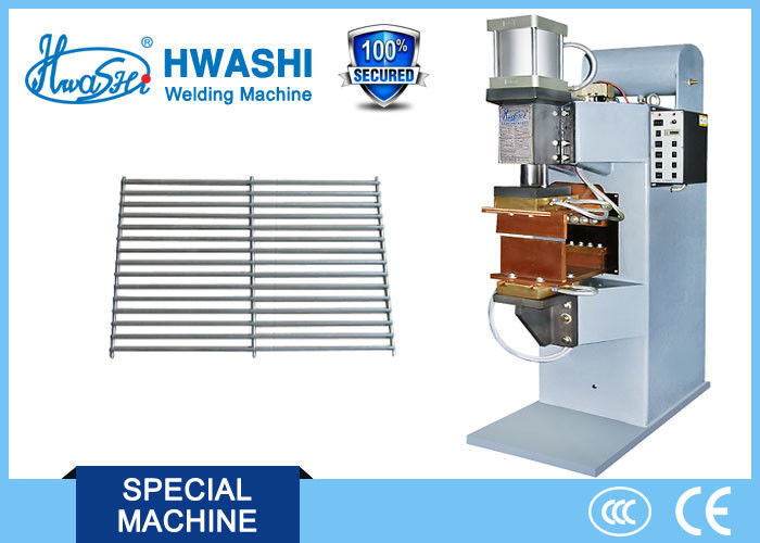 Hwashi Manual Wire Shelf Spot Welding Machine , Chicken Cage Mesh Welding Machine