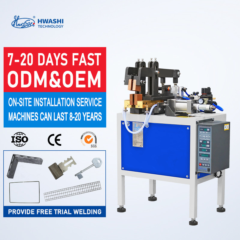C.A. de Rod Flash Butt Welding Machine de fil de barre d'acier de Hwashi 380V 50KVA pour des fils en métal