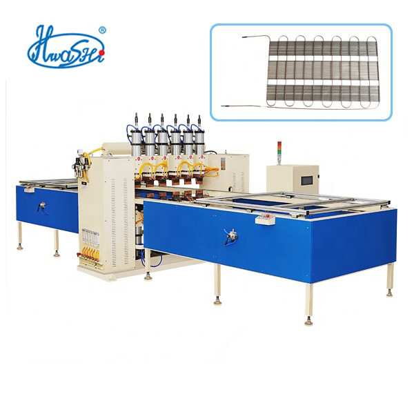 Hwashi machine de soudage automatique multi-point réfrigérant condensateur de treillis métallique en treillis métallique en acier à faible teneur en carbone