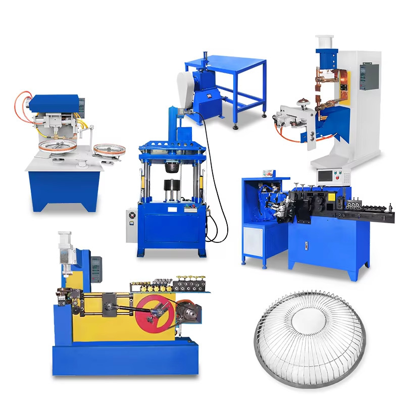 Machine de fabrication automatique de ventilateur Hwashi,machine de fabrication de ventilateur spirale,machine de soudage à maillage de ventilateur aérien