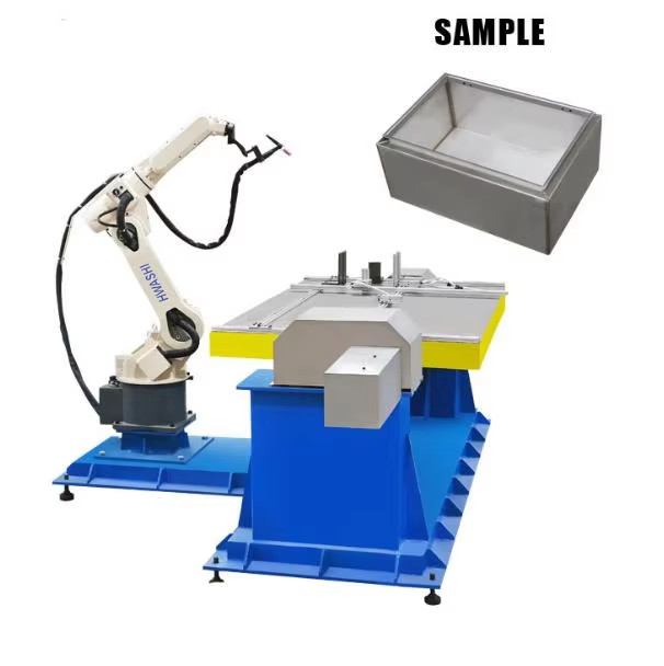 Les robots de soudure industriels de MIG de Hwashi rayonnent le robot de soudure du cadre de support de stockage