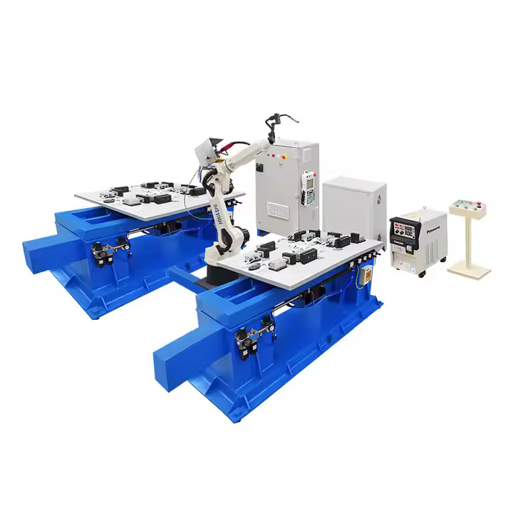 Les robots de soudure industriels de MIG de Hwashi rayonnent le robot de soudure du cadre de support de stockage