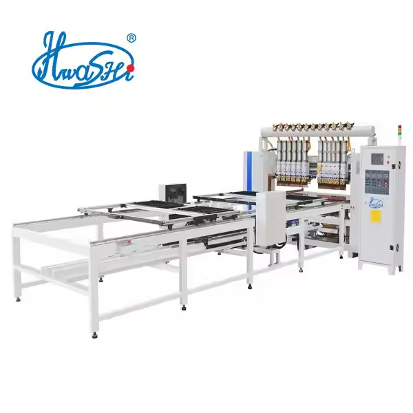 HWASHI Meilleur prix Machine de soudage automatique de panneau de treillis métallique, lave-vaisselle Plateau de fil/étagère de fil Machine de soudage au point