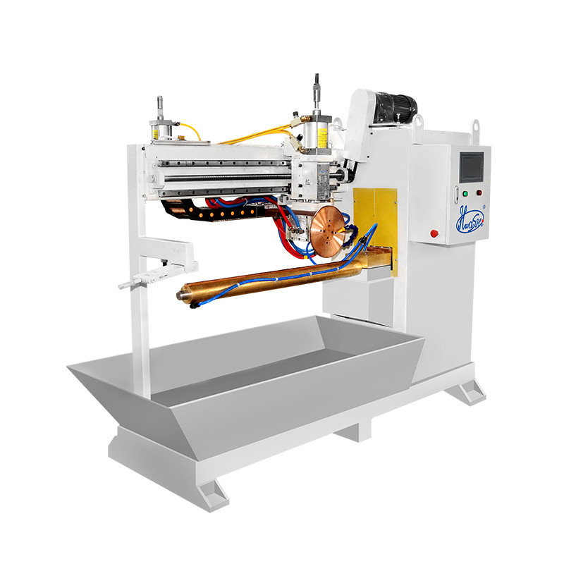 Hwashi personnalisé 380V double station réservoir de carburant machine de fabrication, couture / soudage à rouleaux machine pour le réservoir