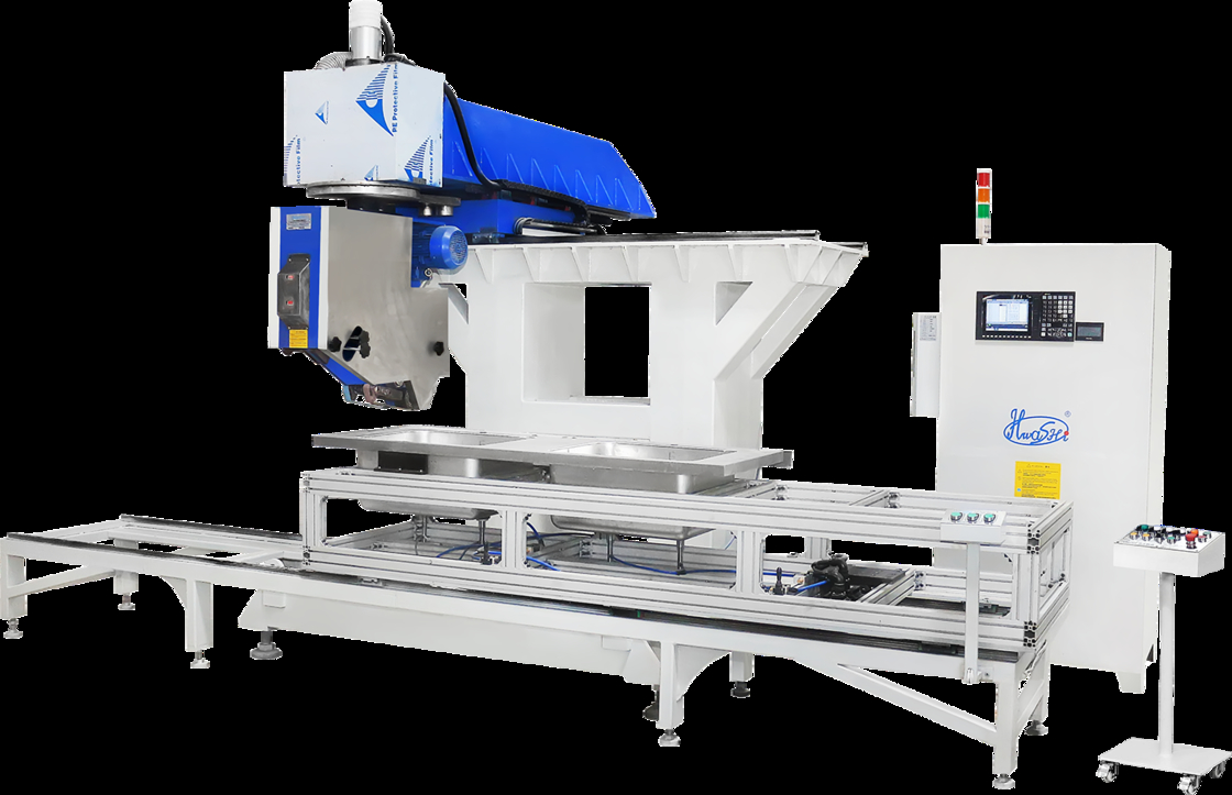 Hwashi CNC machine de fabrication de bols d'évier de cuisine en acier inoxydable,,machine de soudage automatique à couture pour évier de cuisine de type italien