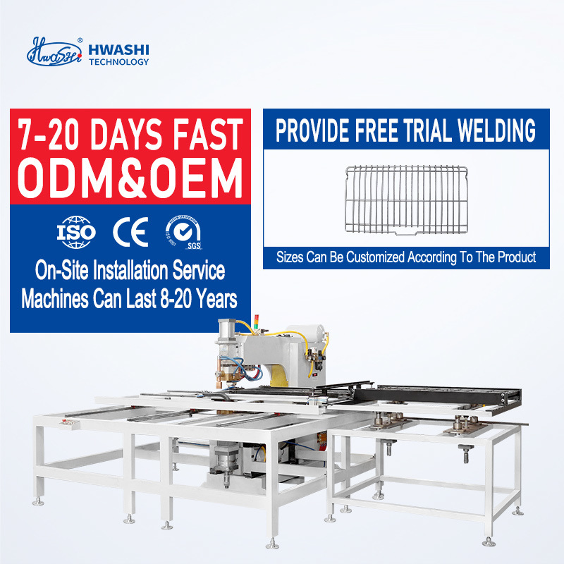 Machine de soudage à treillis métallique avec alimentation en courant continu MF à trois phases Largeur de soudage efficace 1200 mm et longueur de 3000 mm