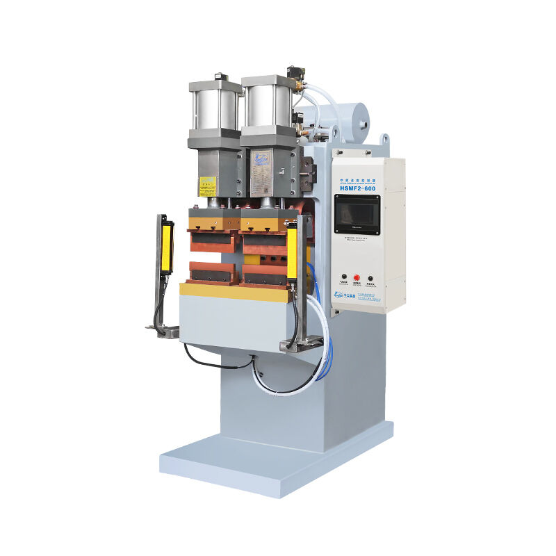 Machine de soudage par points à double tête et à haute précision pour l'assemblage de tôles métalliques