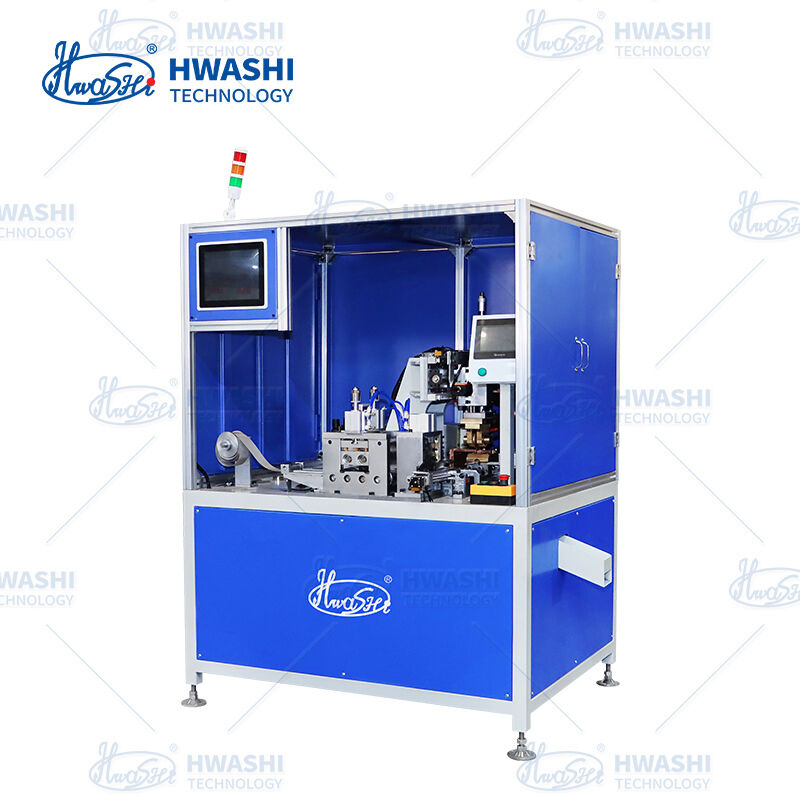 Machine de soudage automatique à couture en rouleau Hwashi pour cartouches de filtres à treillis en fil d'acier tissé avec coutures étanches et 50% moins d'étapes de traitement