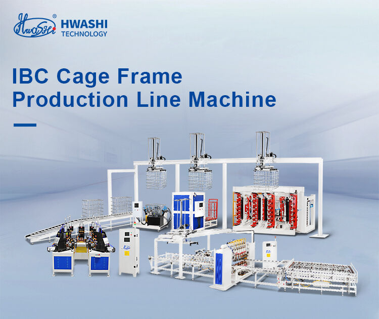 Cellule de production automatique de cages IBC d'entrée de gamme 55 points/min Modulaire 30-40 cages par équipe Solution de démarrage abordable