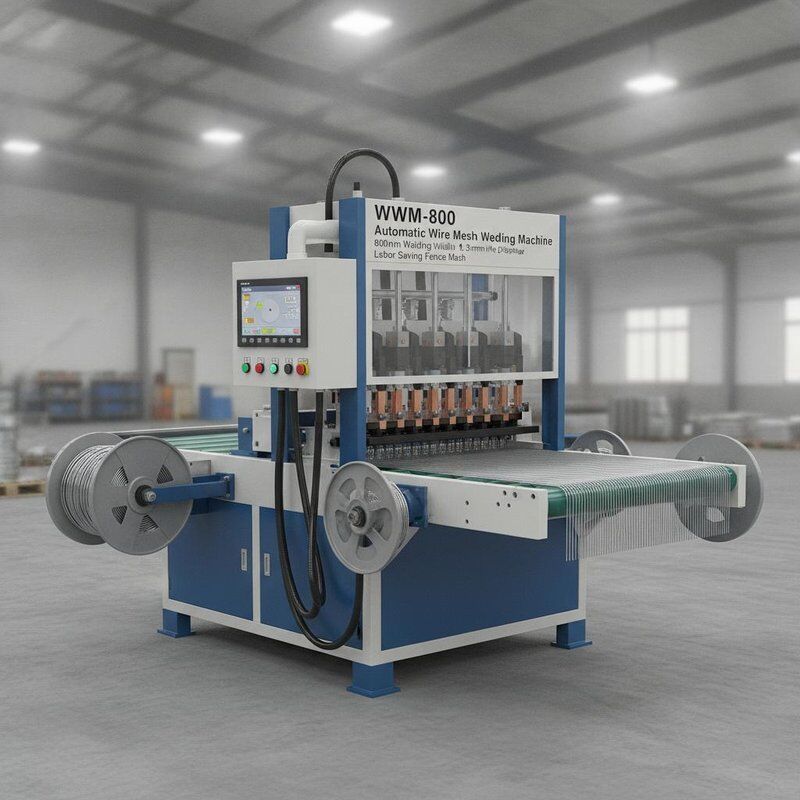 Machine à souder automatique de treillis métallique WWM-800, largeur de soudure 800 mm, diamètre de fil 1,5-3 mm, treillis de clôture économisant du travail