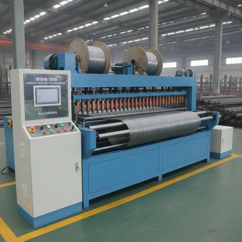 WWM-1000 Machine de soudage automatique de treillis métallique 1000 mm Largeur de treillis métallique 2-4 mm Diamètre du fil Contrôle PLC à grande vitesse