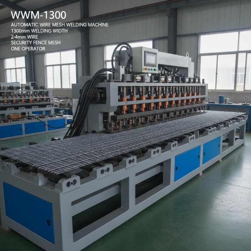 WWM-1300 Machine de soudage automatique de treillis métallique 1300 mm Largeur de soudage 2-4 mm Tringle de sécurité de la clôture Un opérateur