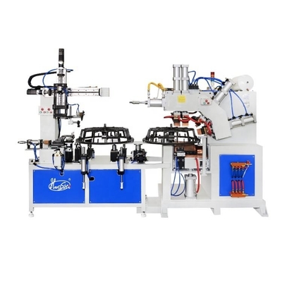 Station en spirale industrielle HWASHI de double d'Automatic Welding Machine de garde de fan