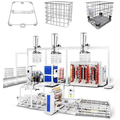 Grand réservoir de stockage de produits chimiques cadre machine de soudage automatique structure de grille renforcée