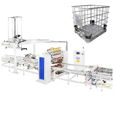 1000L 1200L IBC Cadre de réservoir en acier inoxydable Tubulaire Cage Machine de soudage soudeur automatique