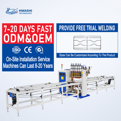 Machine de soudage automatique de treillis métallique Hwashi pour filtrage de sac de cage de treillis métallique