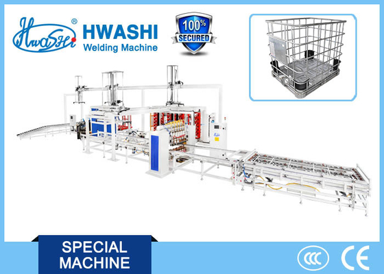 Fabrique IBC Grille IBC Cadre de cage Machine de soudage de conteneur en vrac ligne de production automatique
