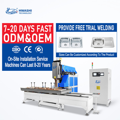 HWASHI machine de soudage en acier inoxydable à double évier