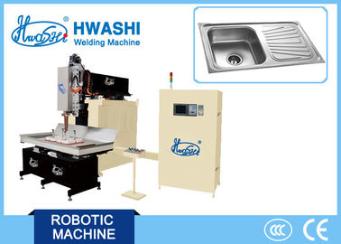 Machine de soudure automatique d'évier de cuvette de cuisine et d'hôtel d'acier inoxydable double, équipement de soudure continue d'évier