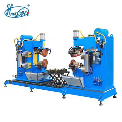HWASHI machine de soudage à couture circulaire à double station 380V personnalisée et test anti-fuite