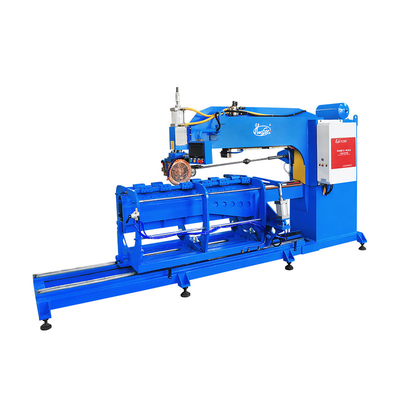 Hwashi personnalisé 380V double station réservoir de carburant machine de fabrication, couture / soudage à rouleaux machine pour le réservoir