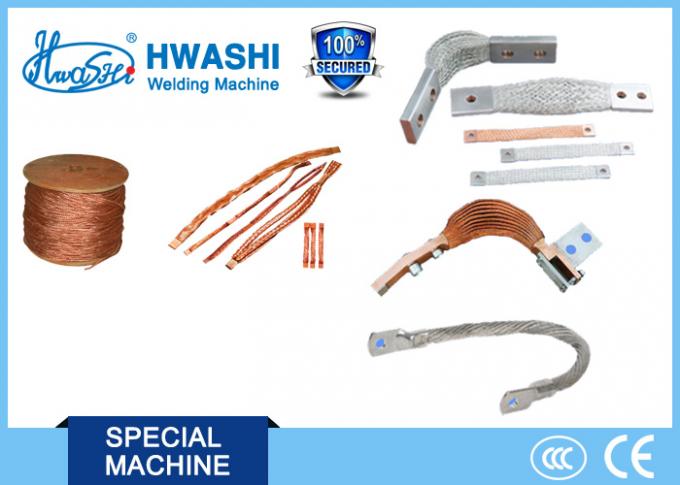 Soudeuse automatique de tache de résistance de Hwashi, machine de soudure de cuivre de fil tressé