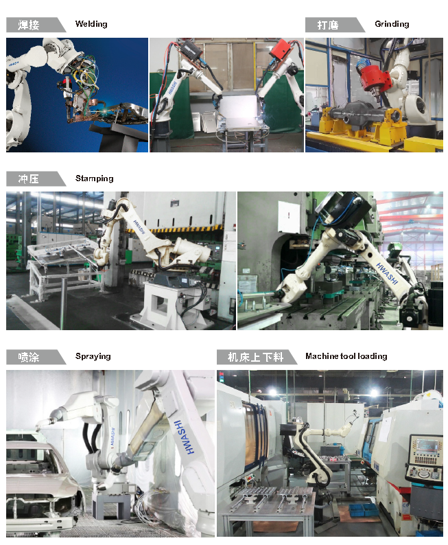 Machine de robot de soudure d'industrie d'axe de la commande numérique par ordinateur 6 d'usine robotisée