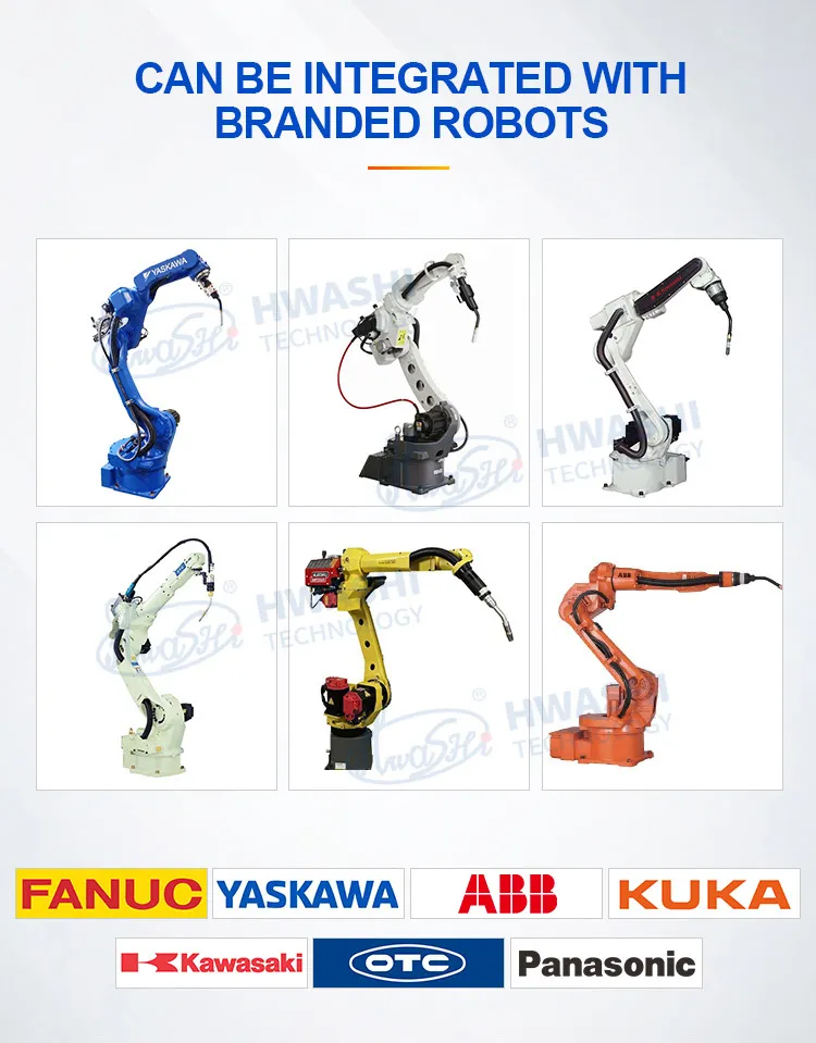Machine de soudage CNC industrielle Hwashi Robotique à 6 axes avec servo, robot de soudage à bras positionneur, robot de soudage automatique TIG 11