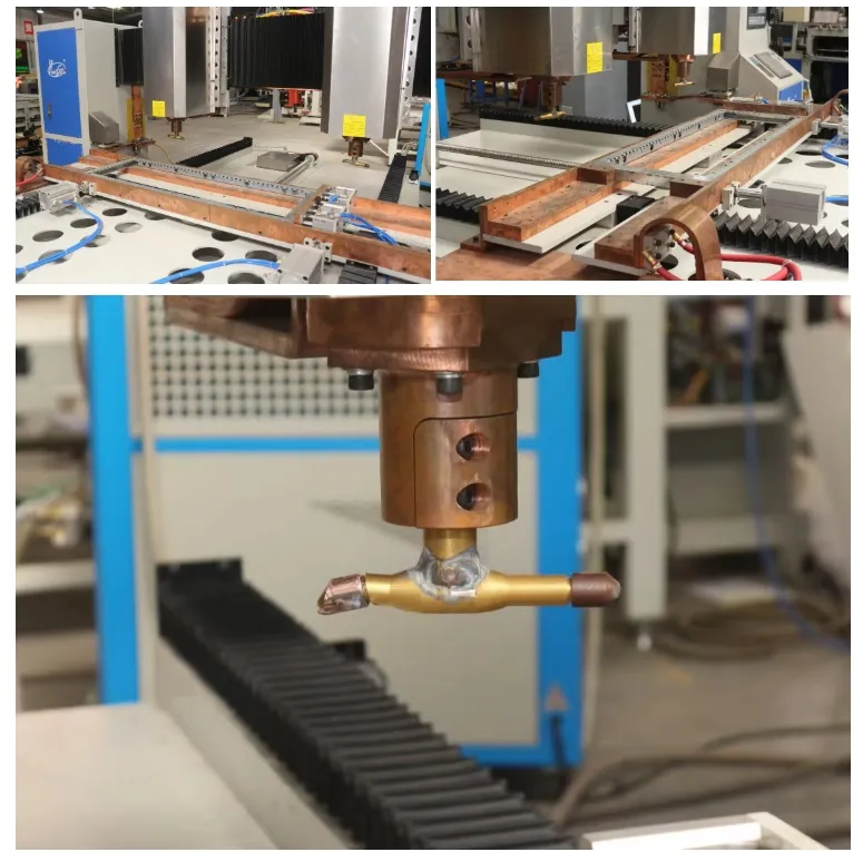 Hwashi CNC Sept 7axes double tête de tôle de soudage à points, soudeur automatique de tôle pour Squatrack 2