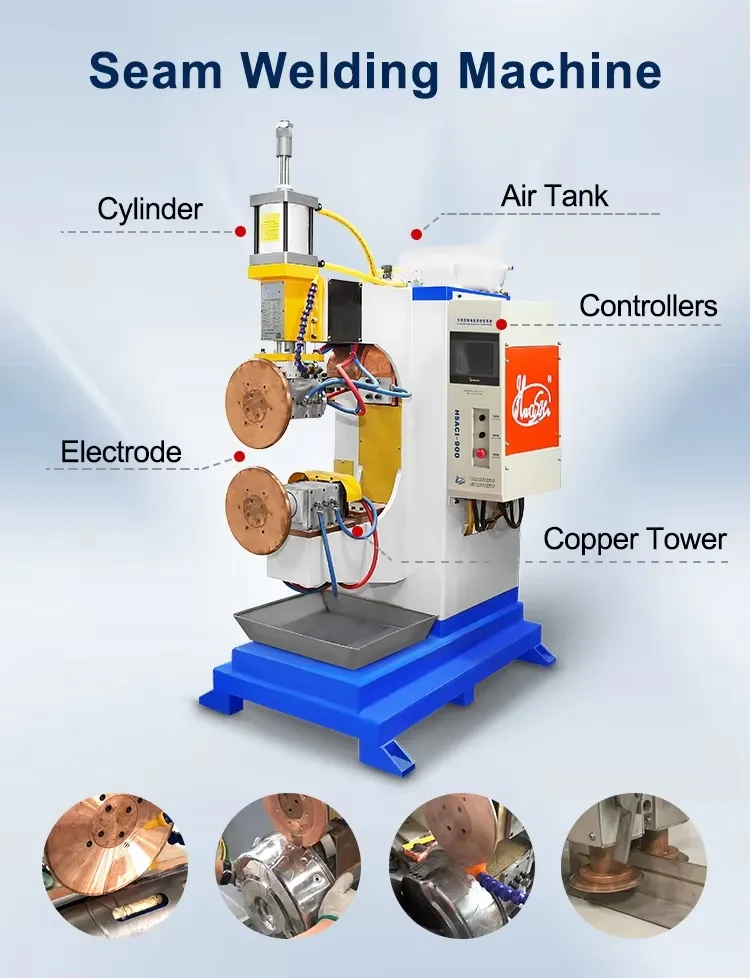 Solution de soudage automatique du réservoir de carburant Hwashi à soudure à couture longitudinale de haute précision avec des performances supérieures à l'étanchéité 3